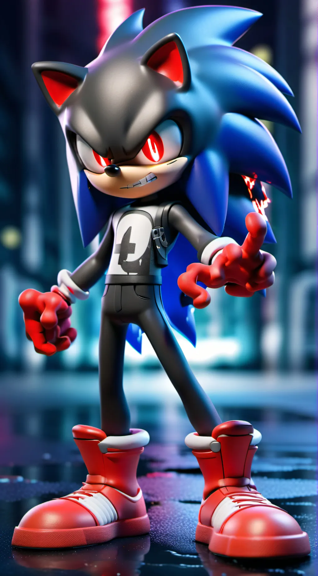 ai character: Sonic.EXE background