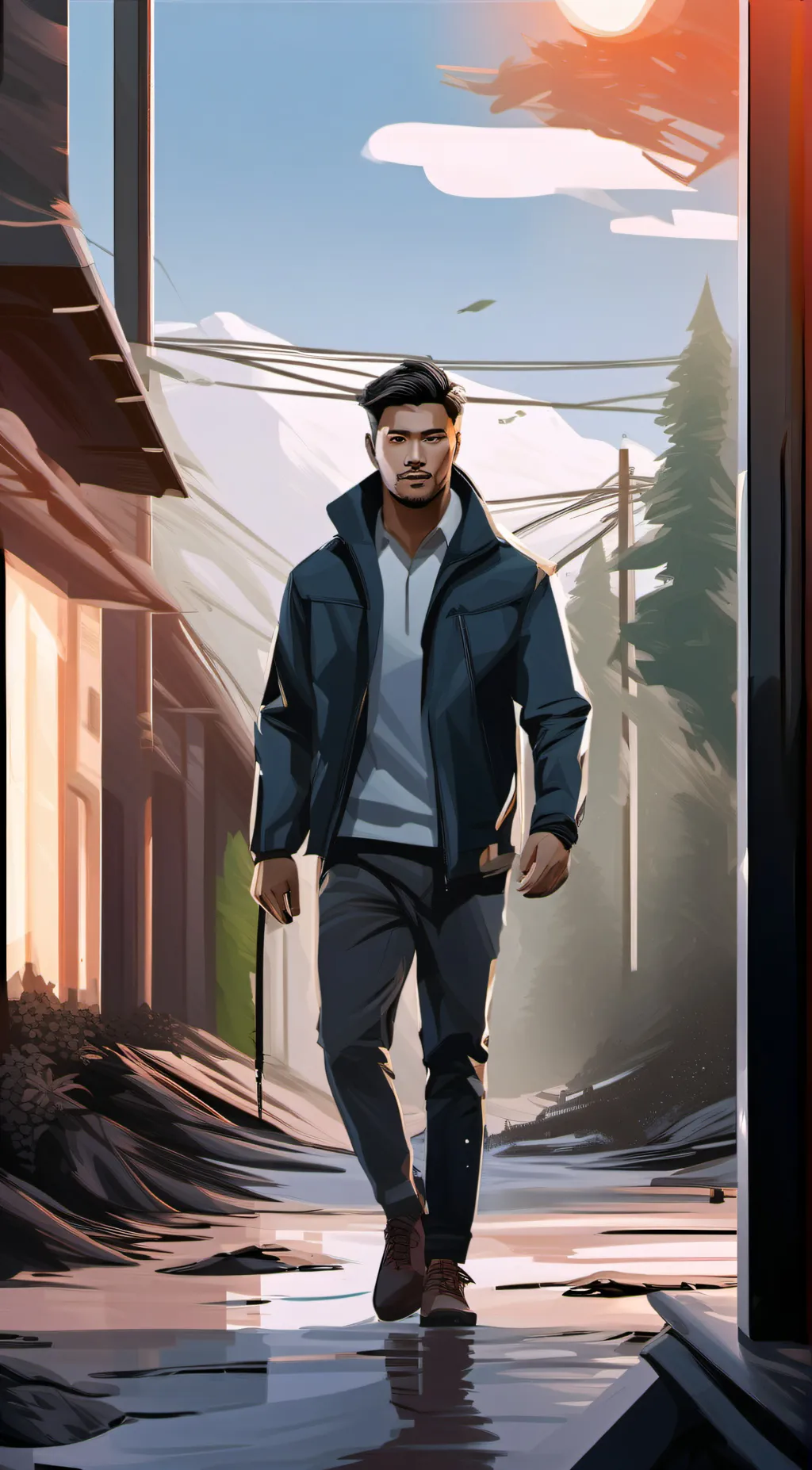 ai character: David background