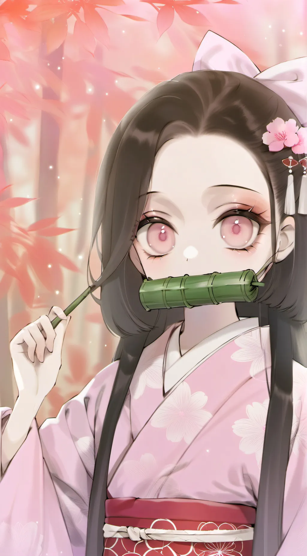 ai character: Nezuko background