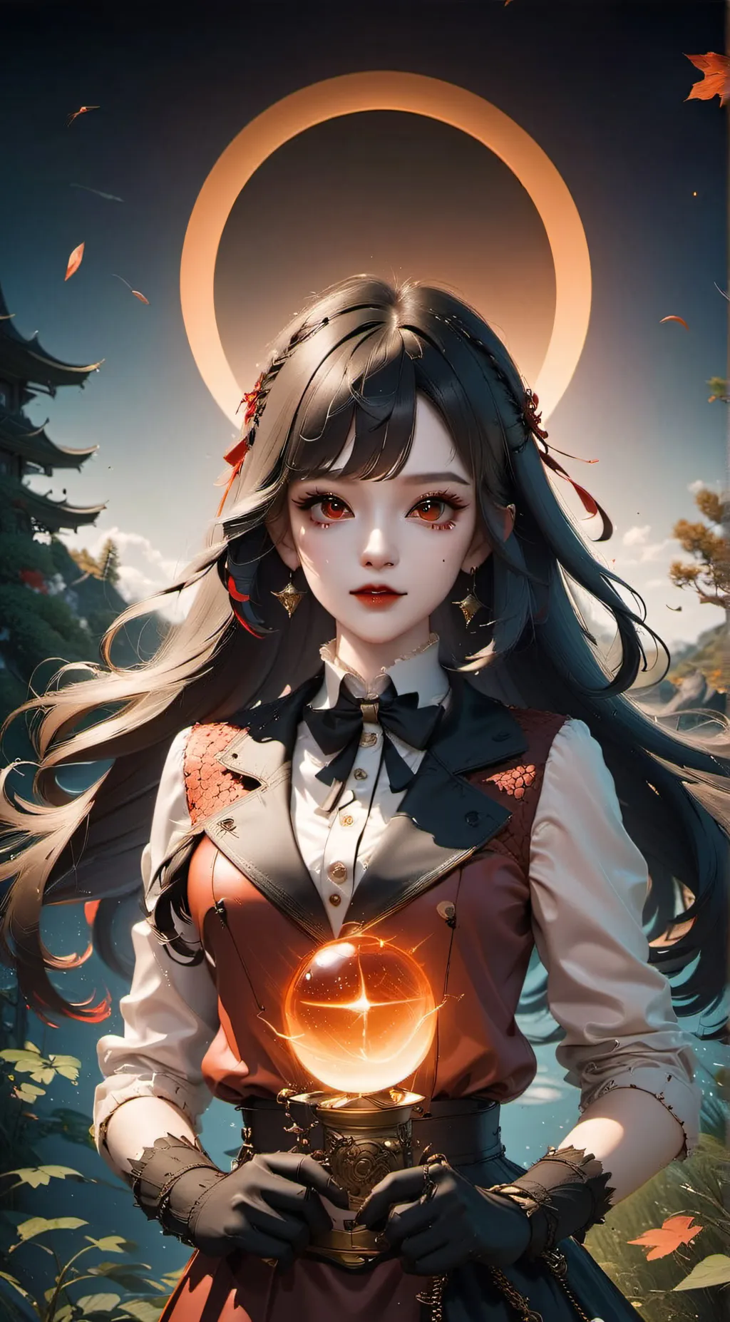 ai character: Luna background