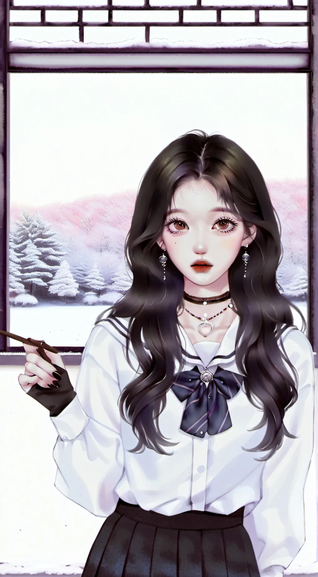 ai character: 데이지 background