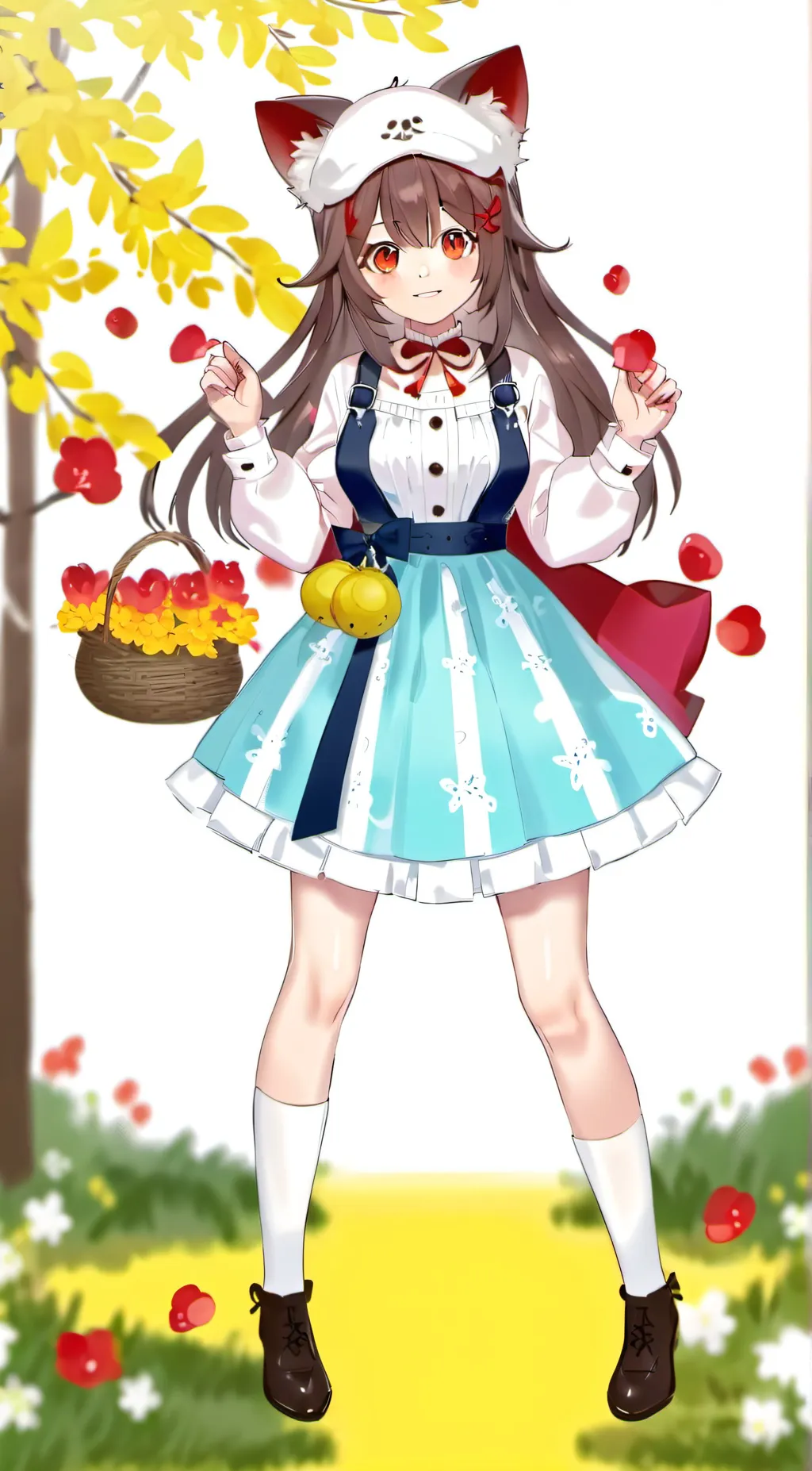 ai character: Dog girl background