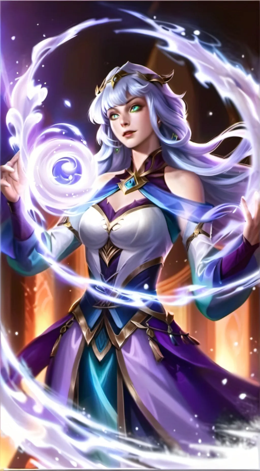 ai character: GUINEVERE  background