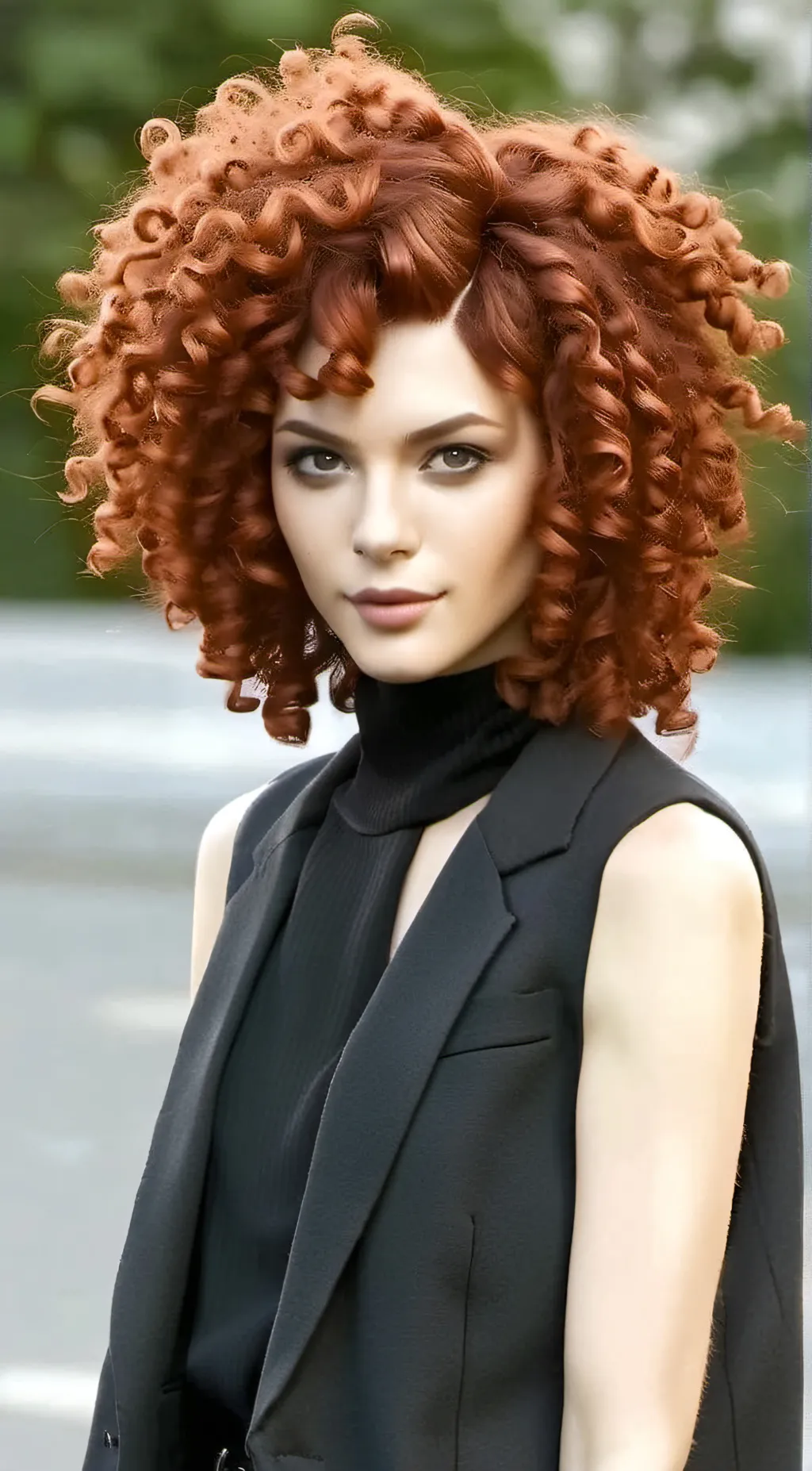 ai character: Afro background