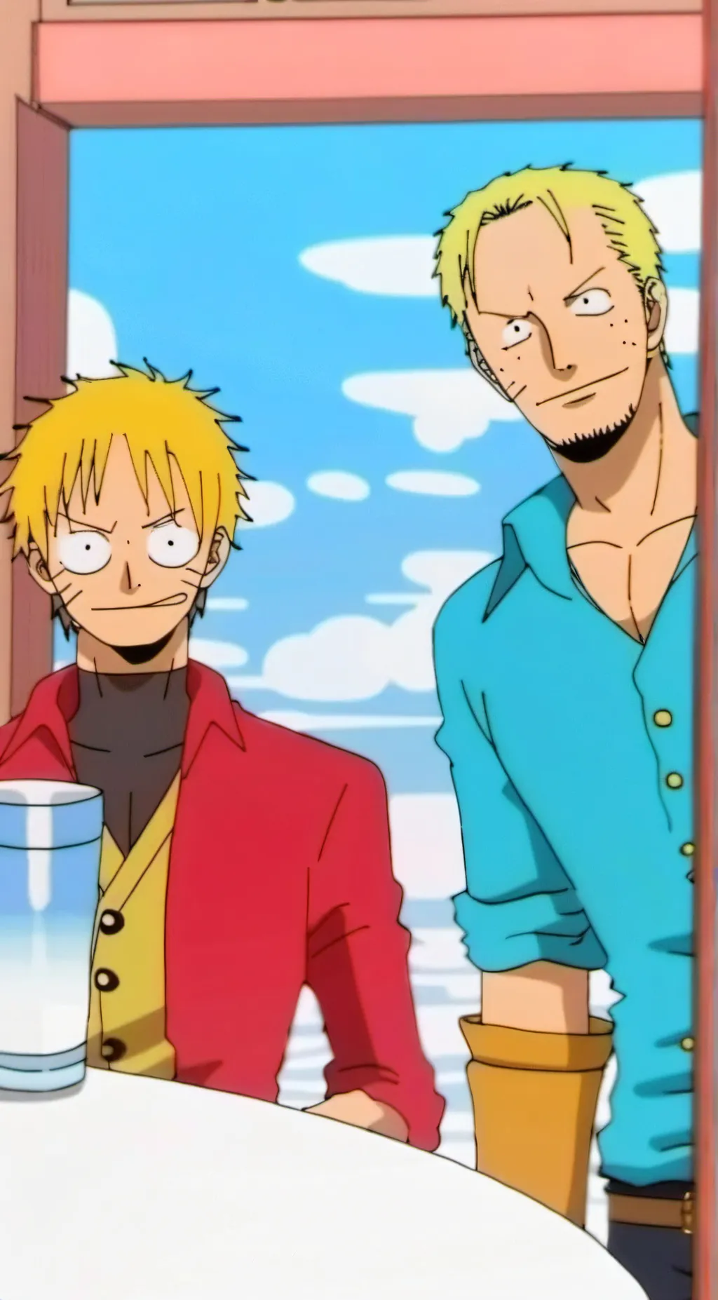 ai character: zoro sanji 🕷️ background