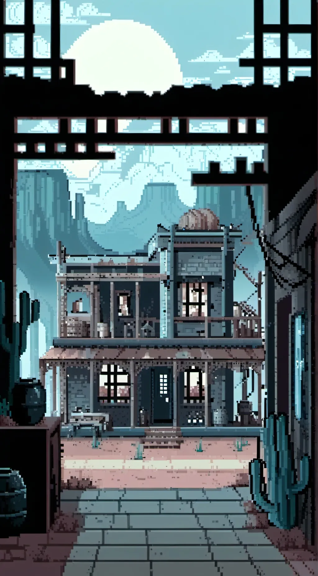 ai character: 🌵Sun☀️ background