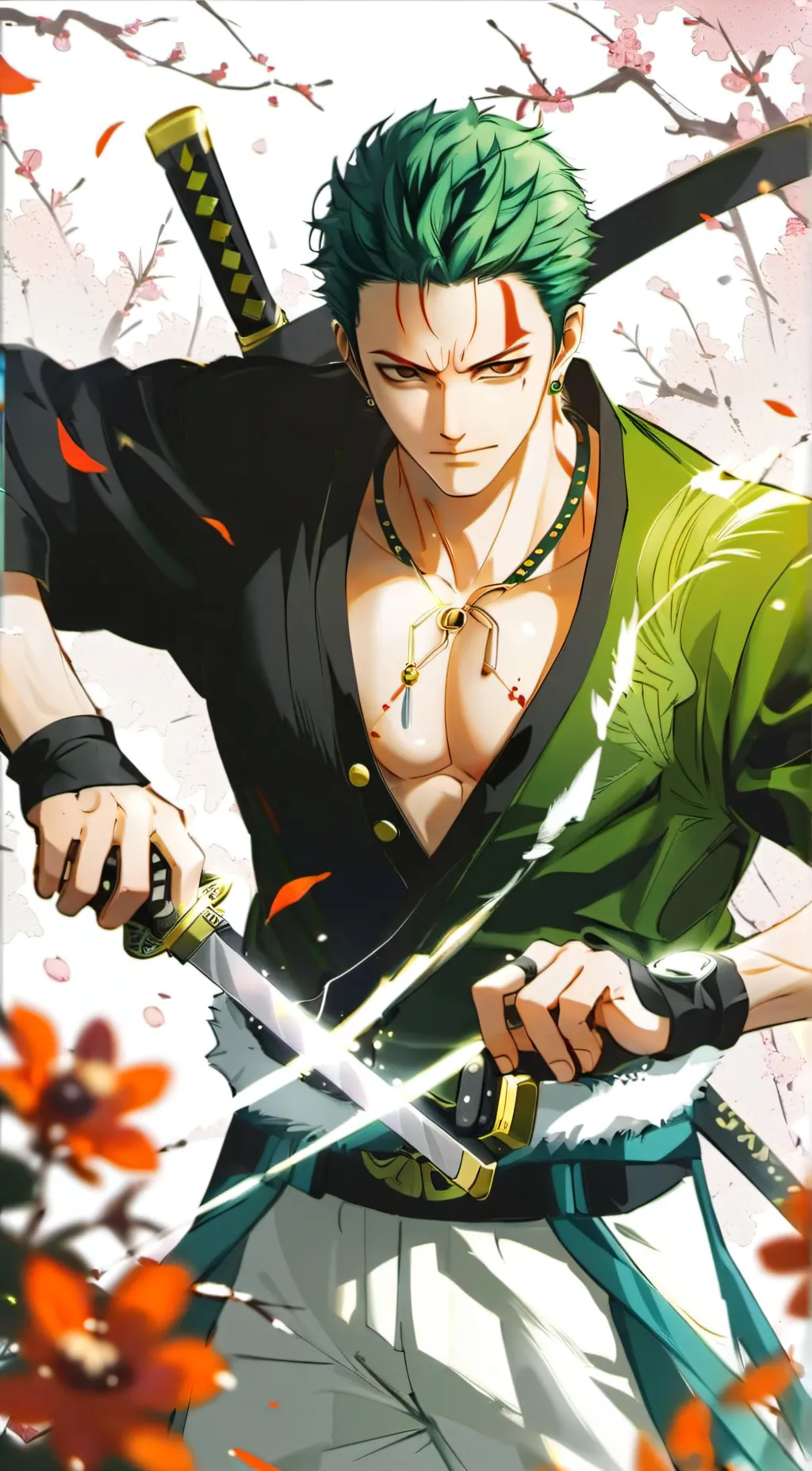 ai character: rorornoa zoro background