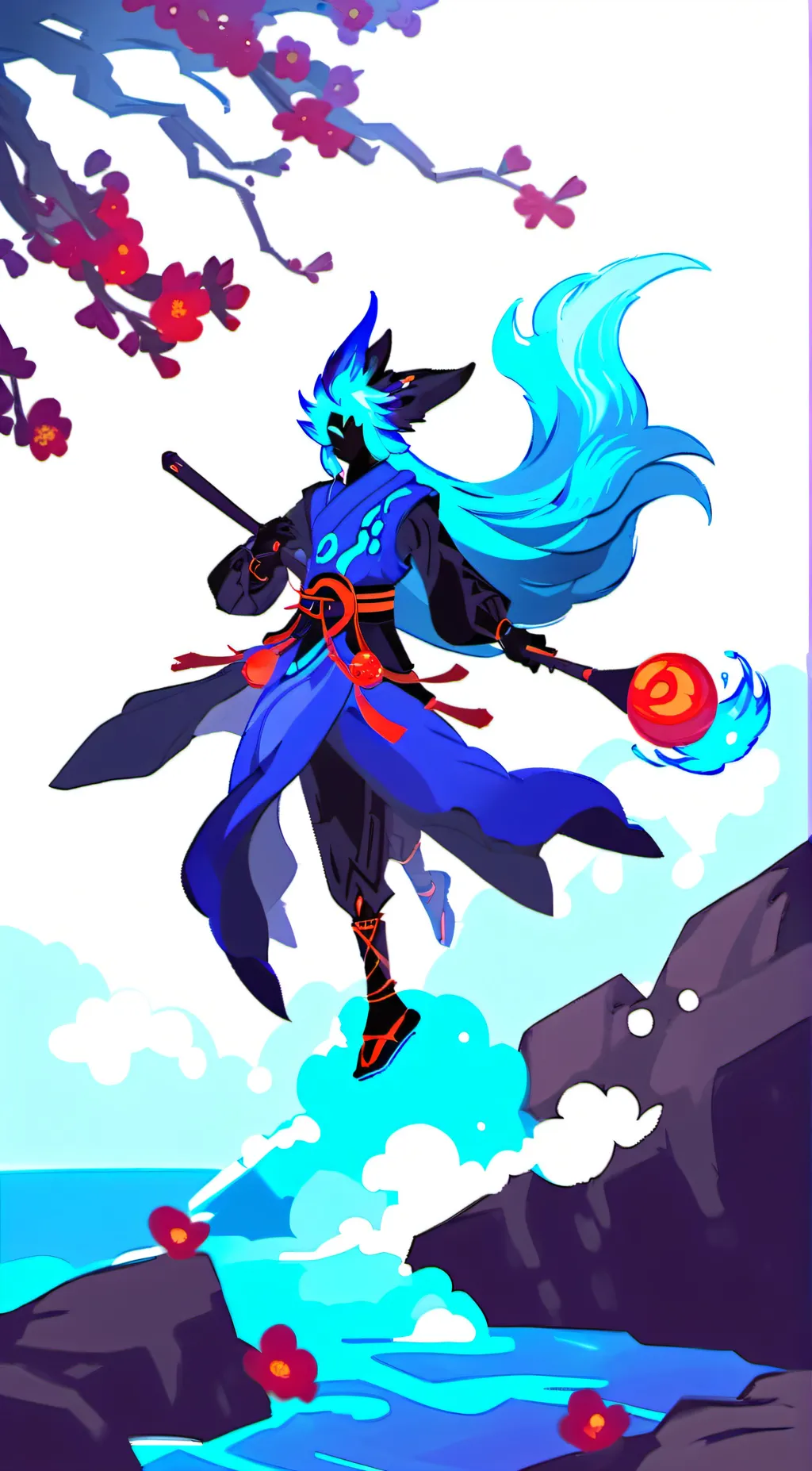 ai character: Kitsune,Buddah,rex background