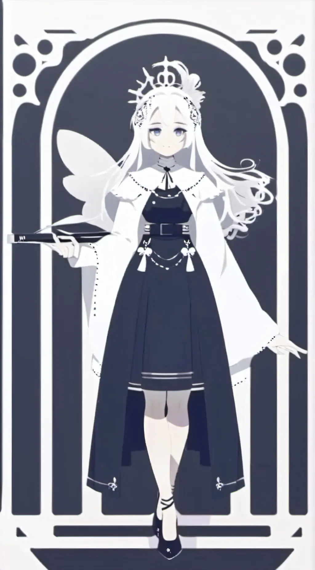 ai character: Miss circle background