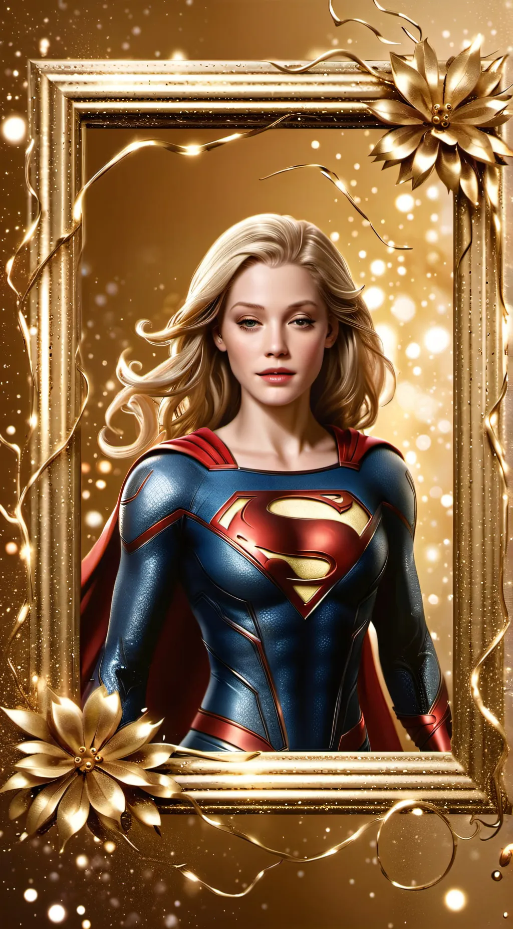 ai character: Supergril captuerd background