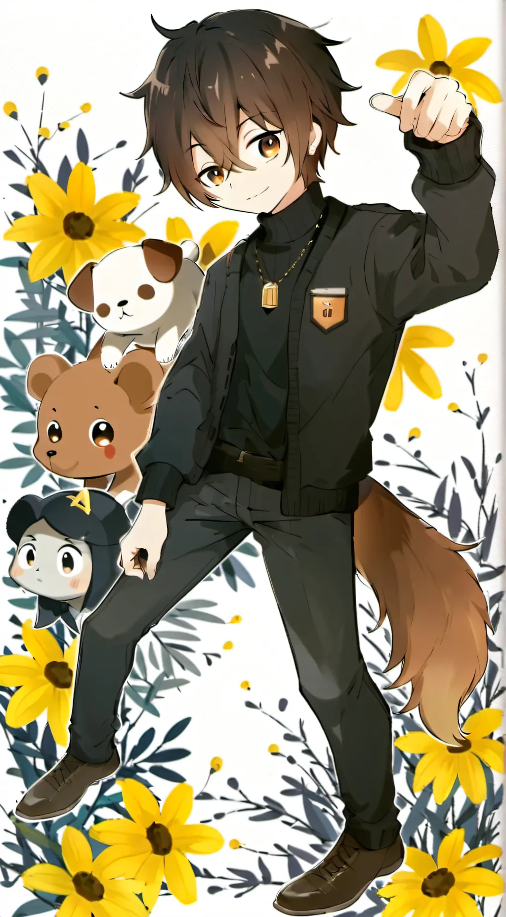 ai character: Daniel  background