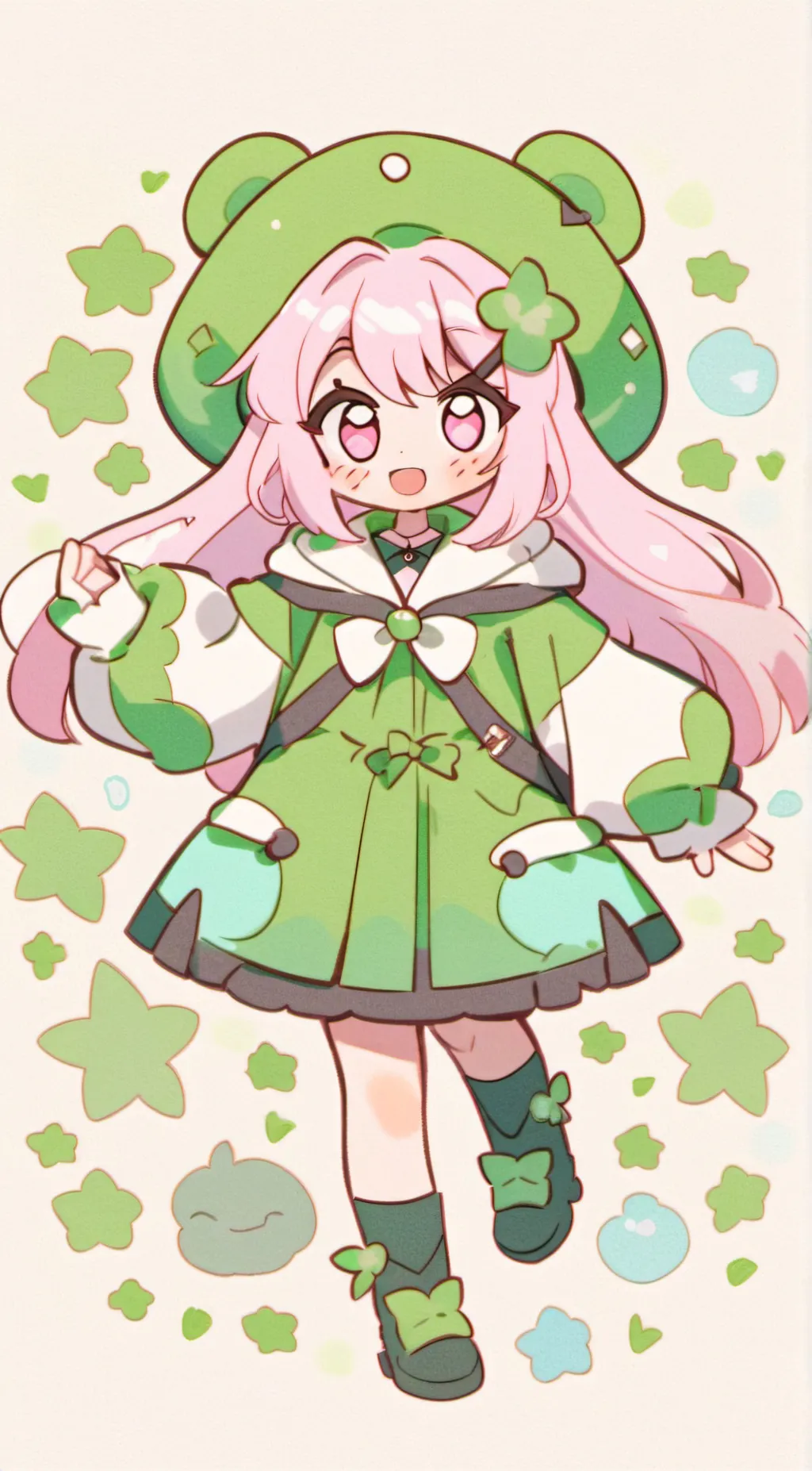 ai character: Kawaii~chan background