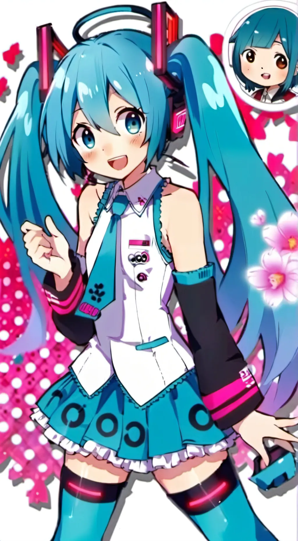 ai character: Miku background