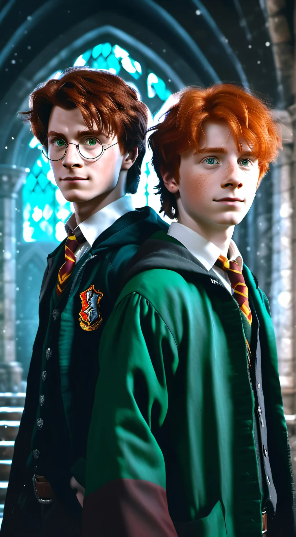 ai character: Ron and Harry background
