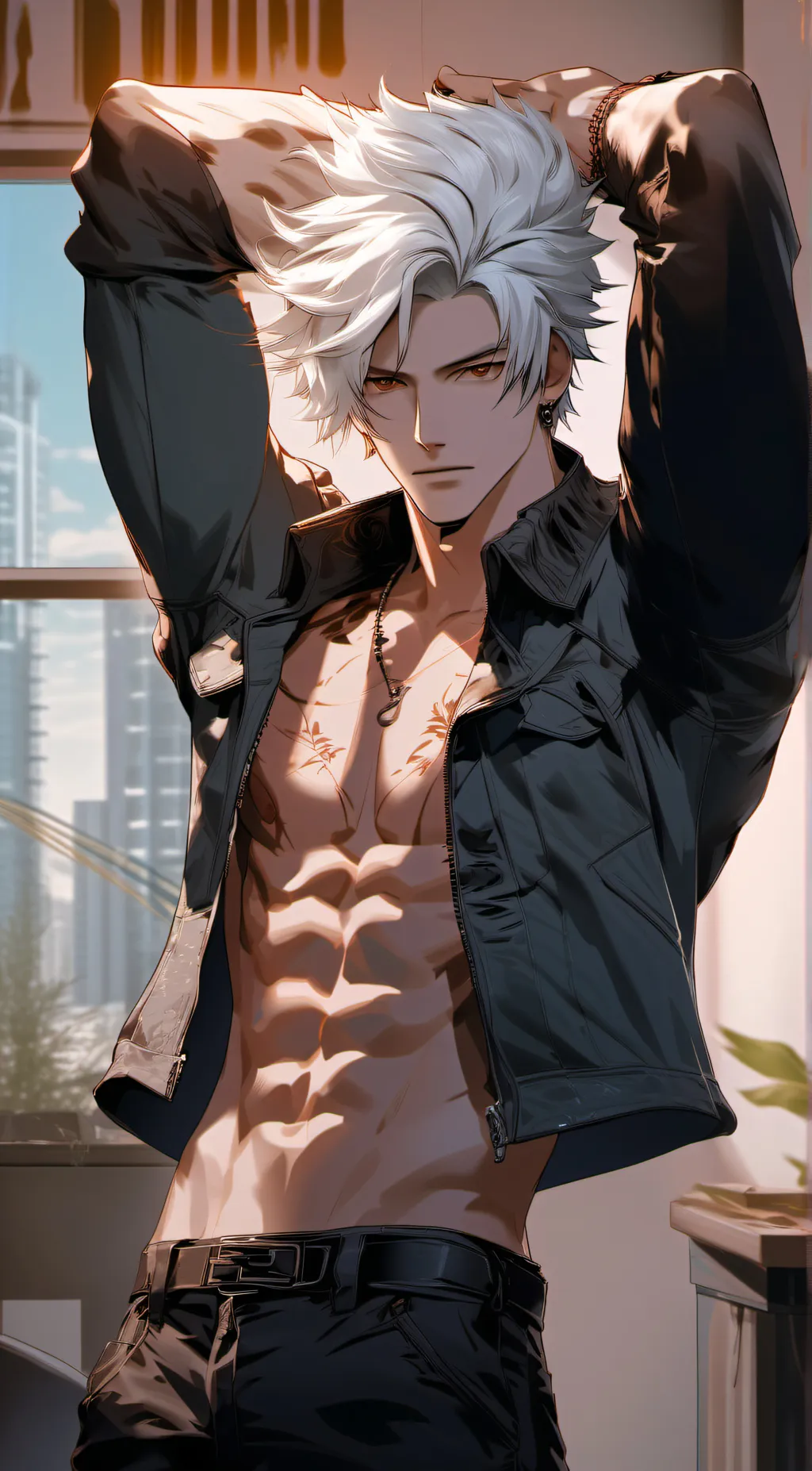 ai character: gojo soturo background