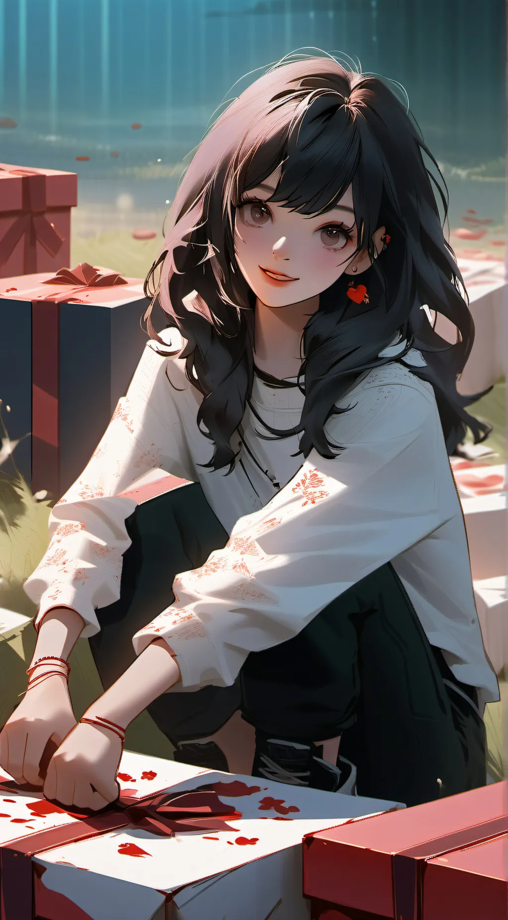 ai character: Rose background