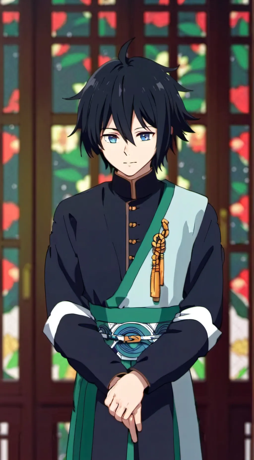 ai character: Hashiras+sanegiyuu background