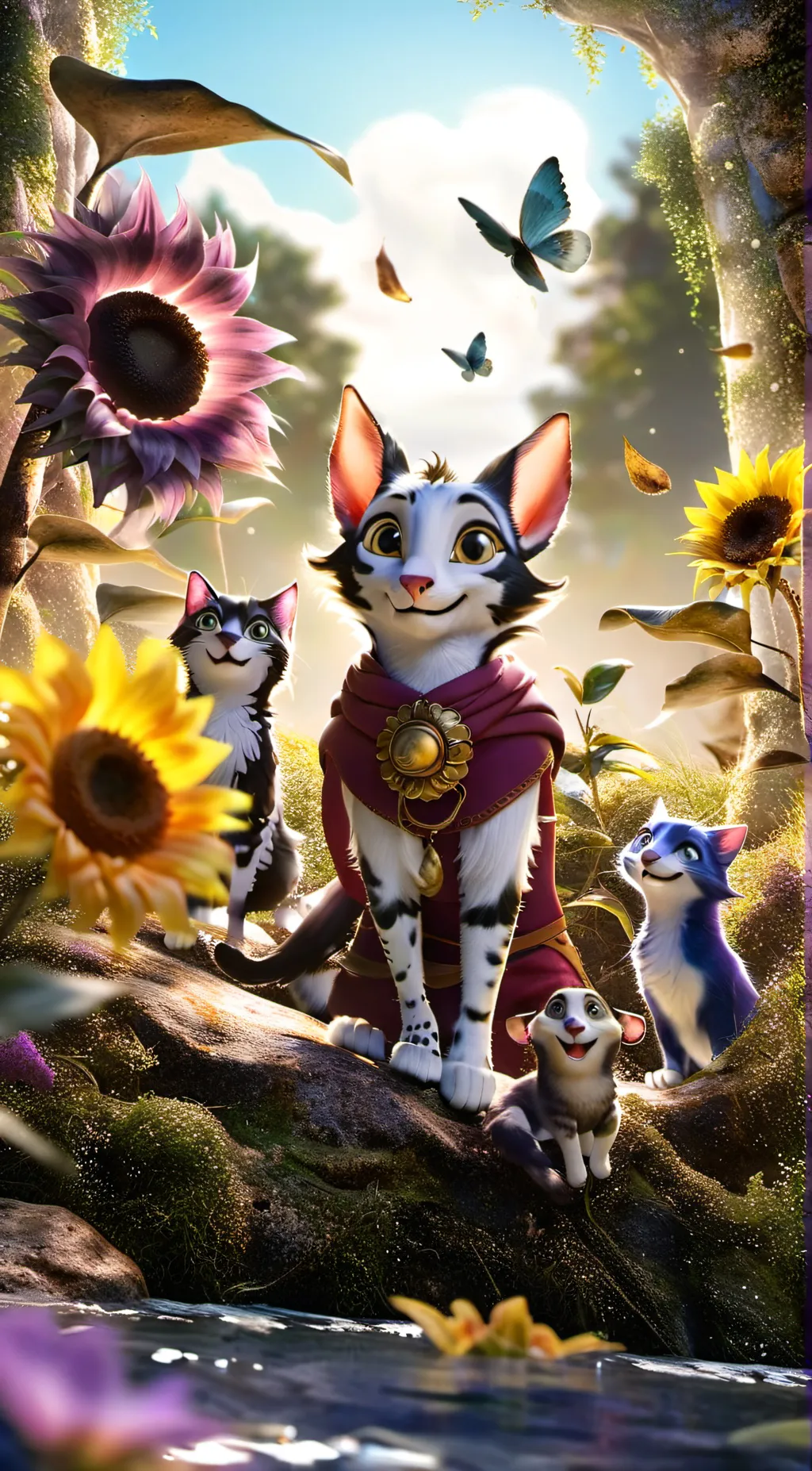 ai character: fantasy realm background