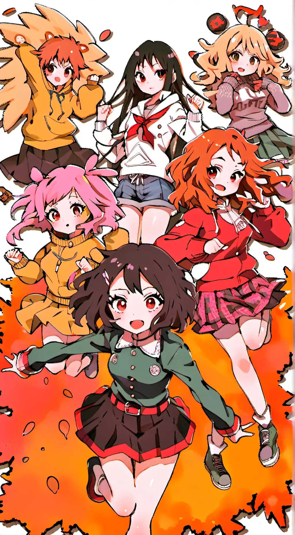 ai character: Mha girls  background