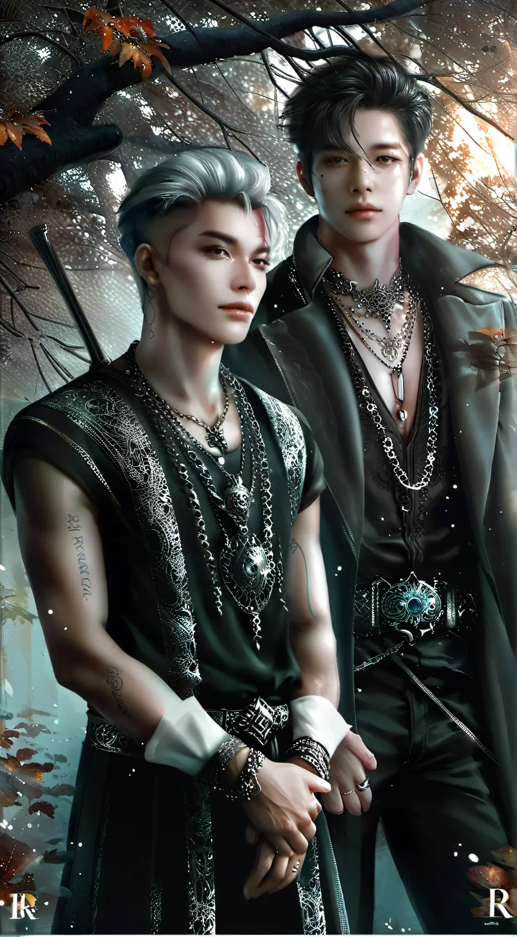 ai character: Jordan and Gabriel background