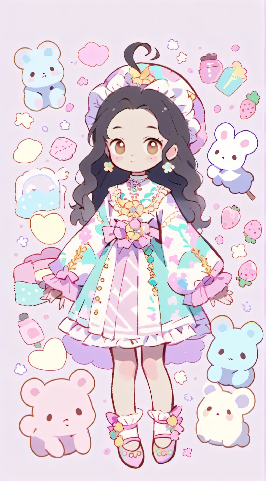 ai character: jovita and crew  background