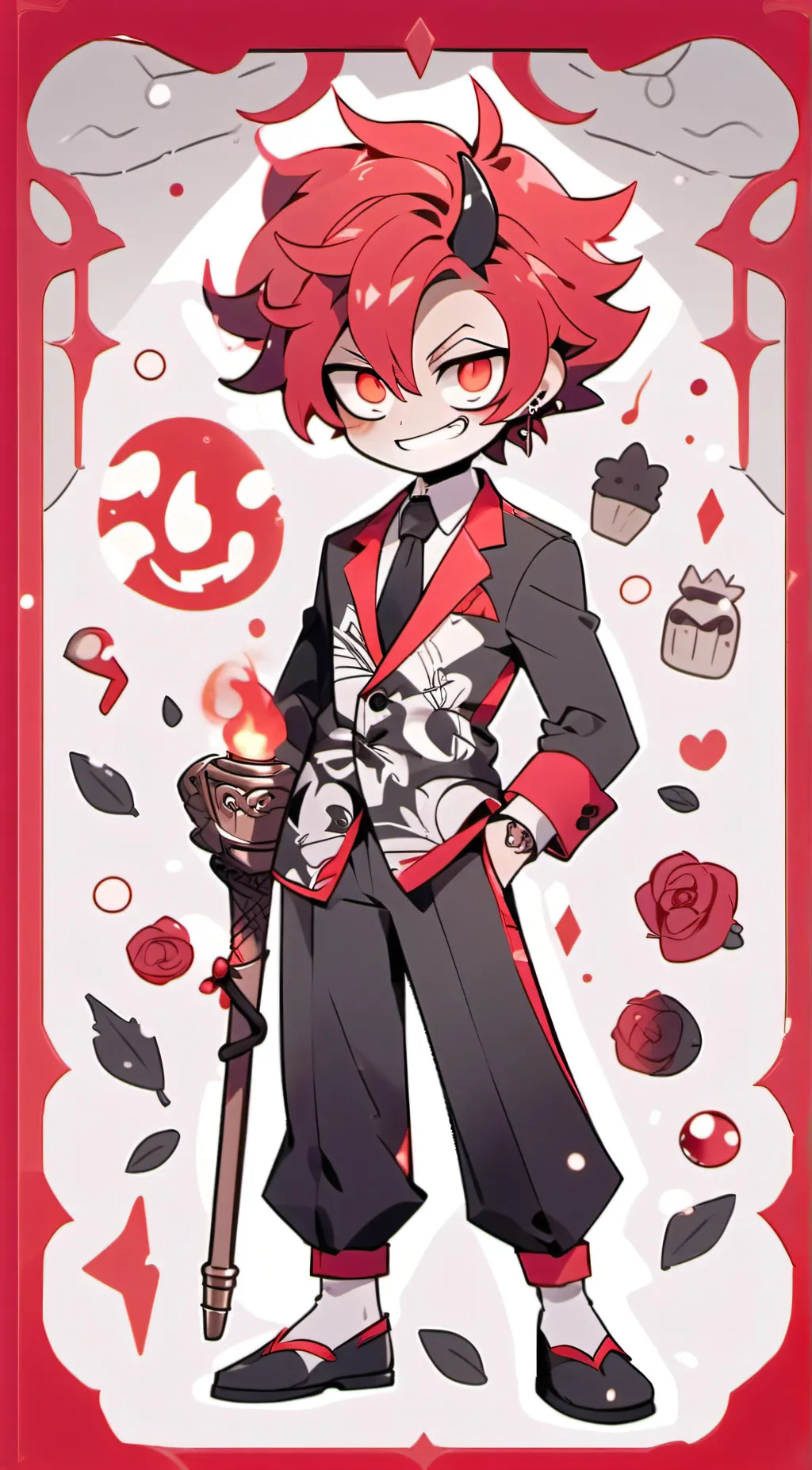 ai character: 🖤luci's wings HH💛 background