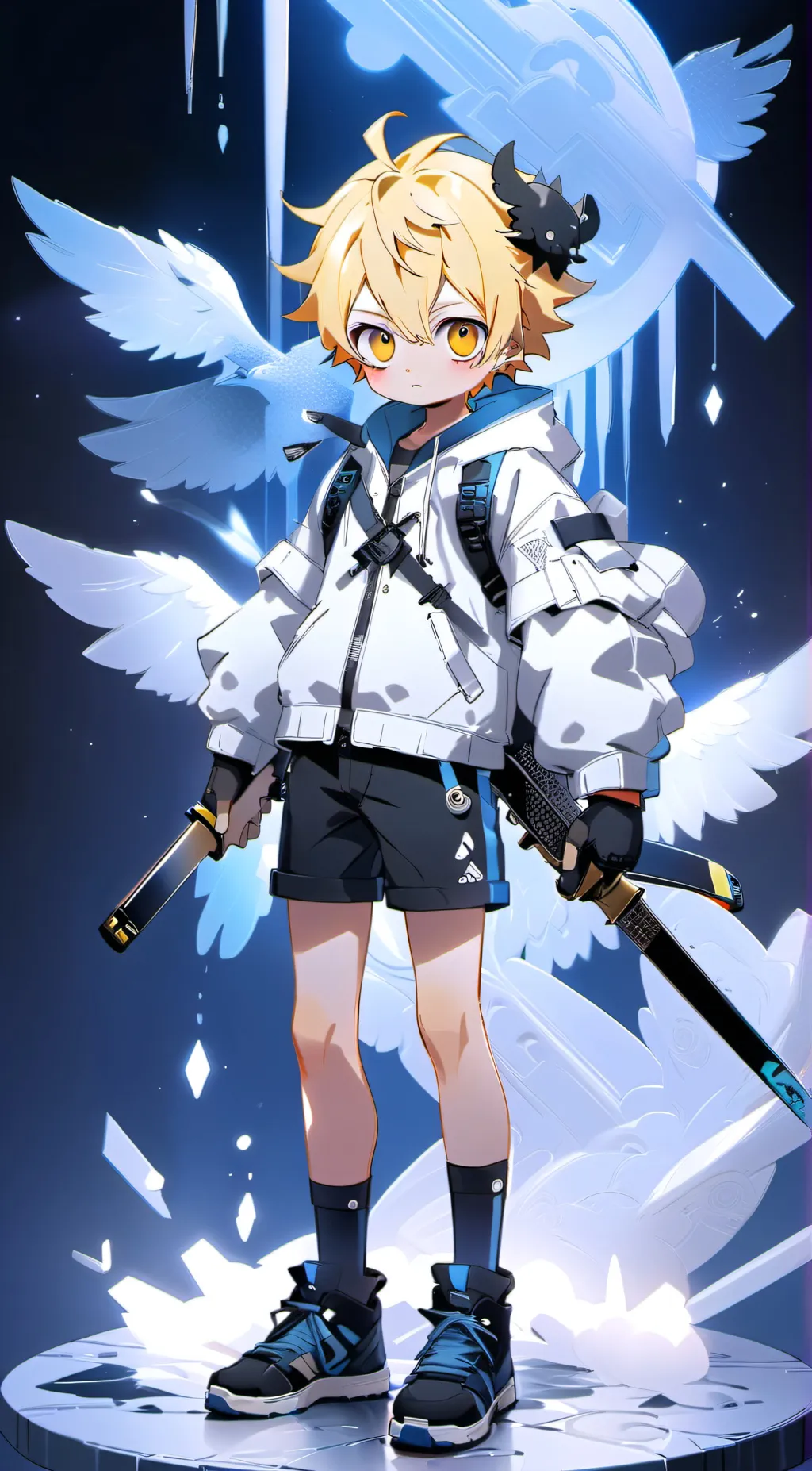 ai character: stichy background