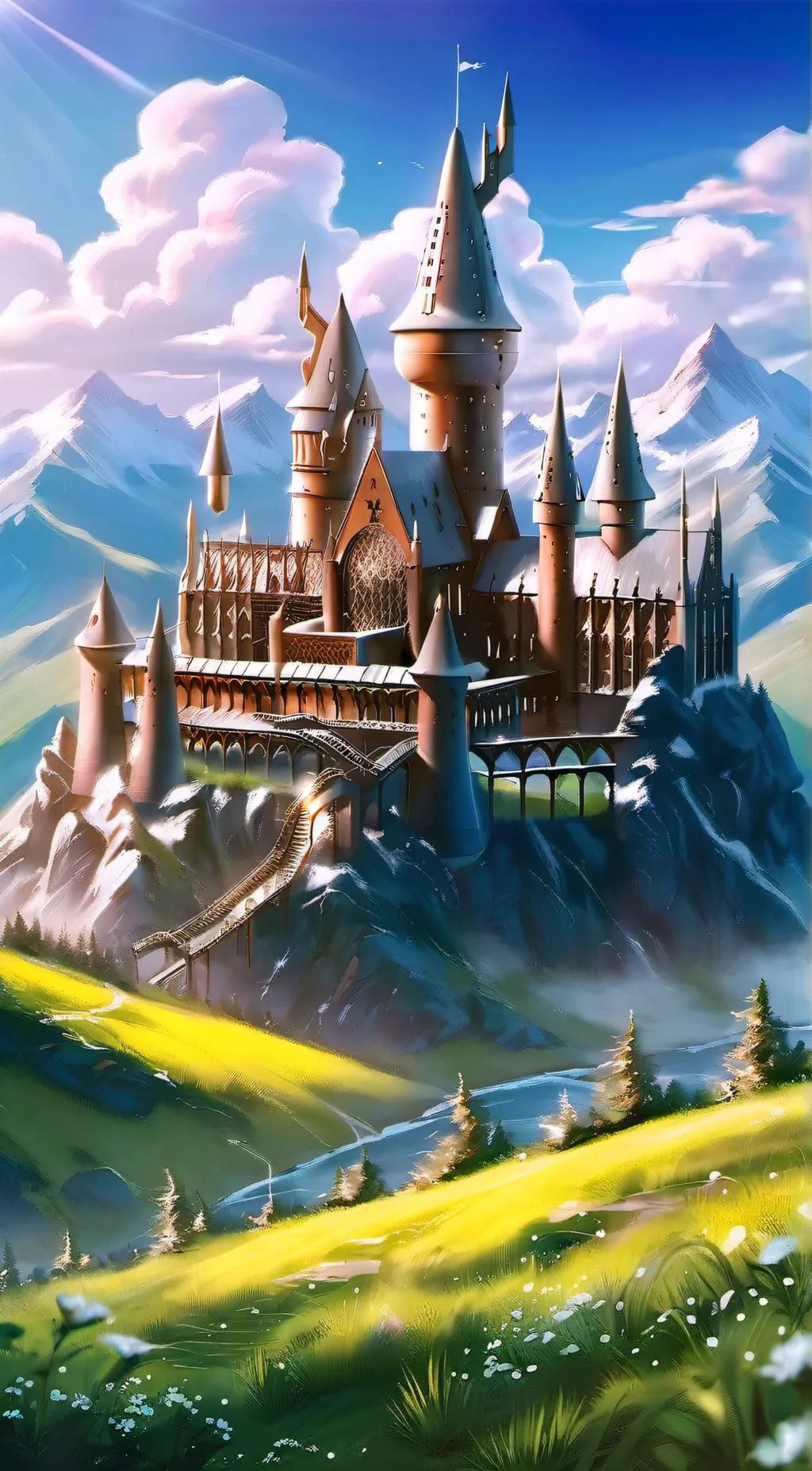 ai character: Hogwarts  background
