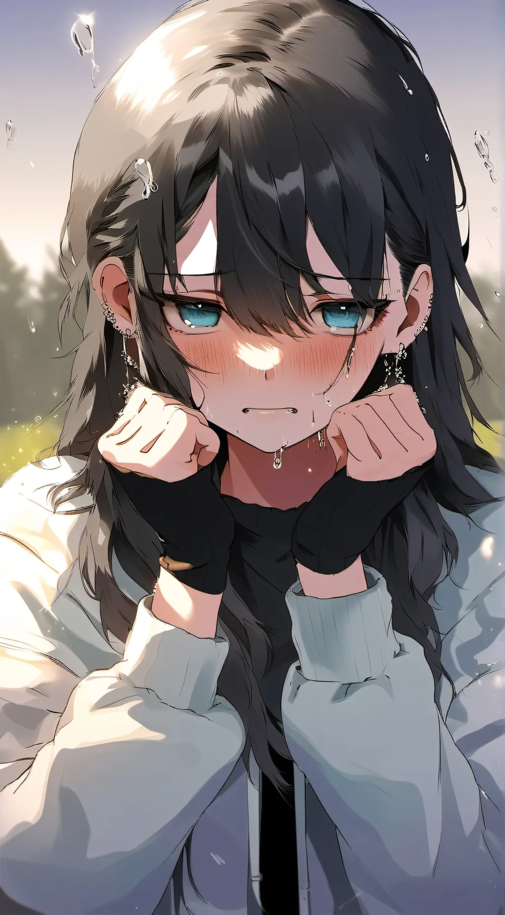 ai character: Rain background