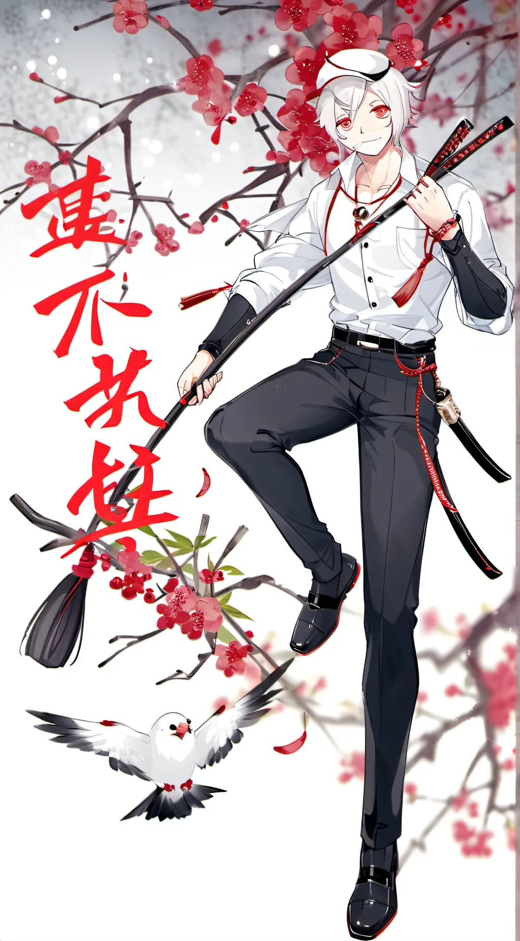 ai character: Geto suguru background