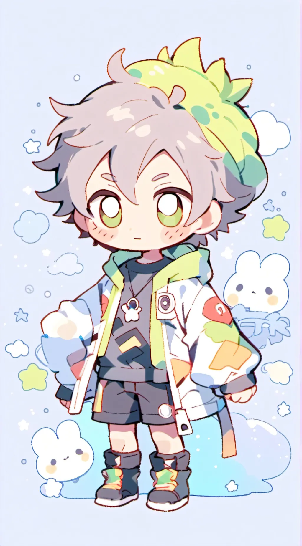 ai character: Karl and Quackity background