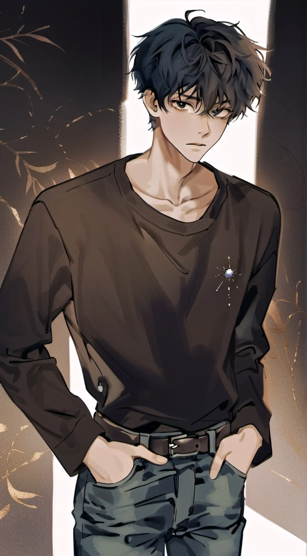 ai character: Clay background