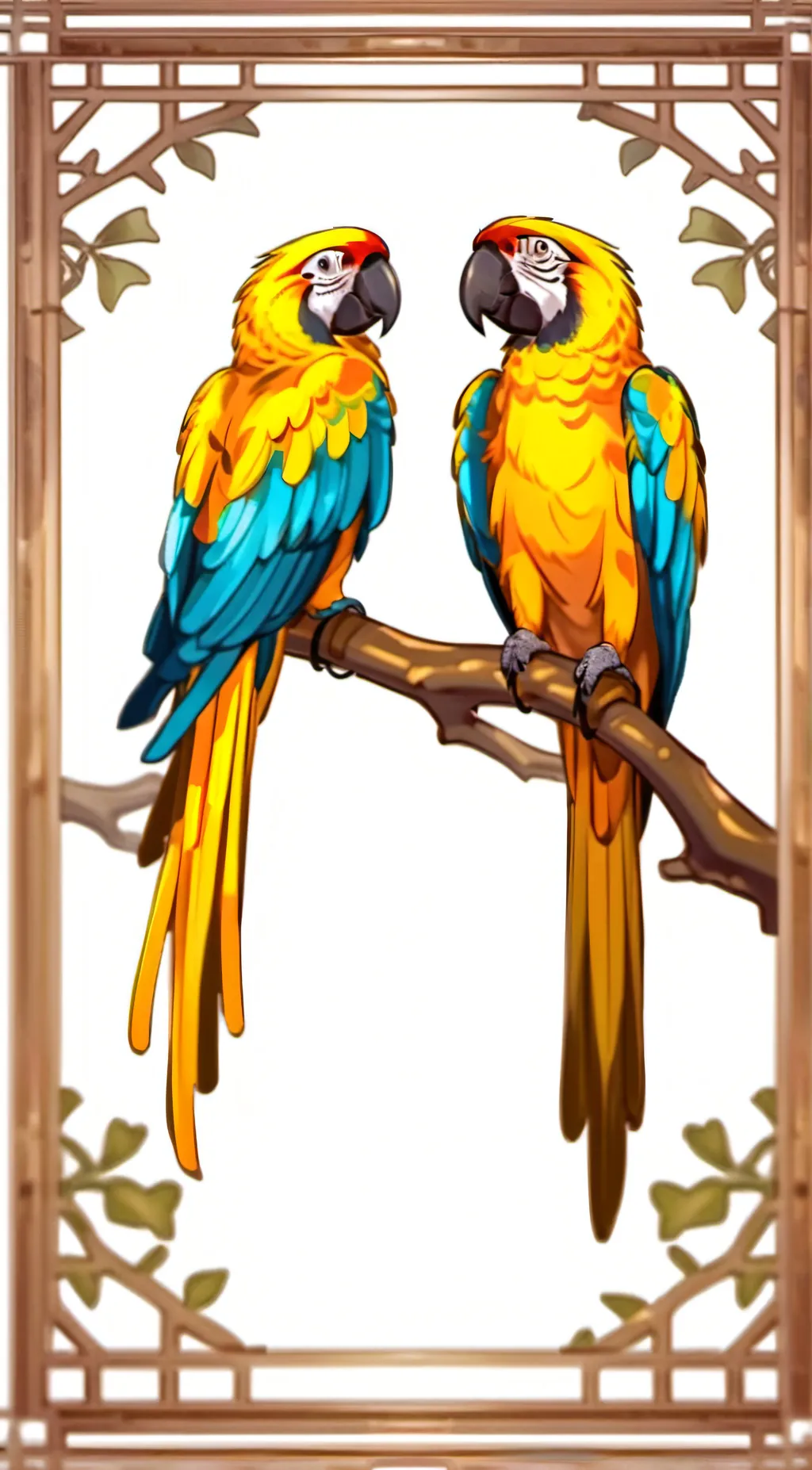 ai character: Mollie Macaw! background