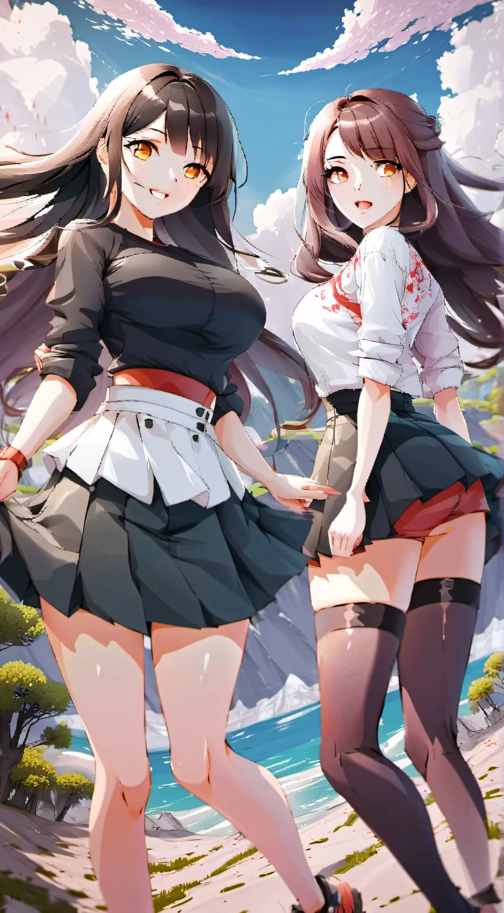 ai character: world of overflow background