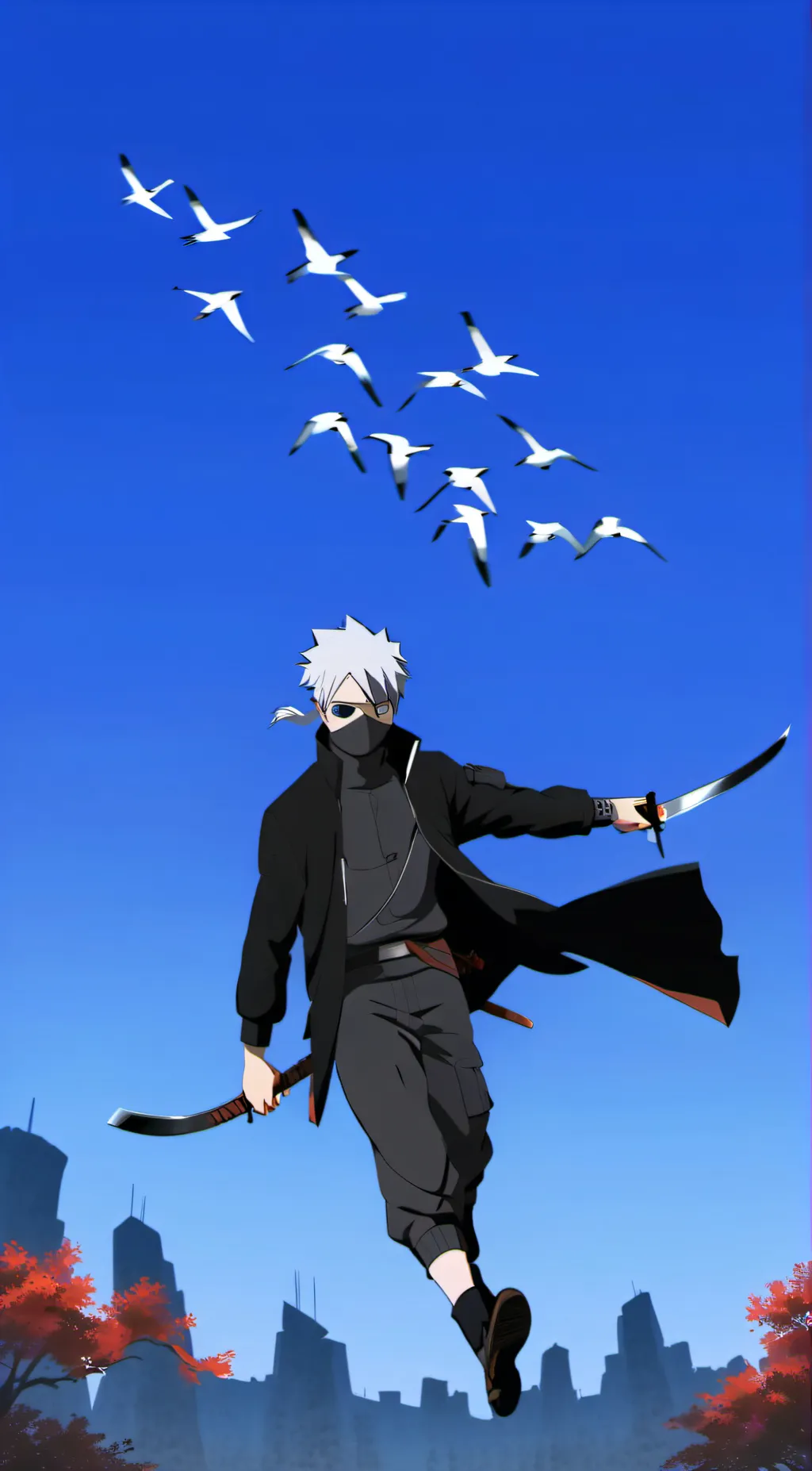 ai character: kakashis birds background