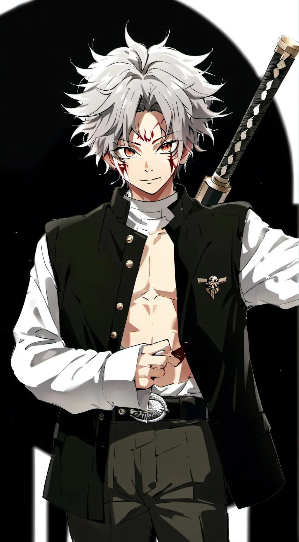 ai character: Sanemi & obanai background