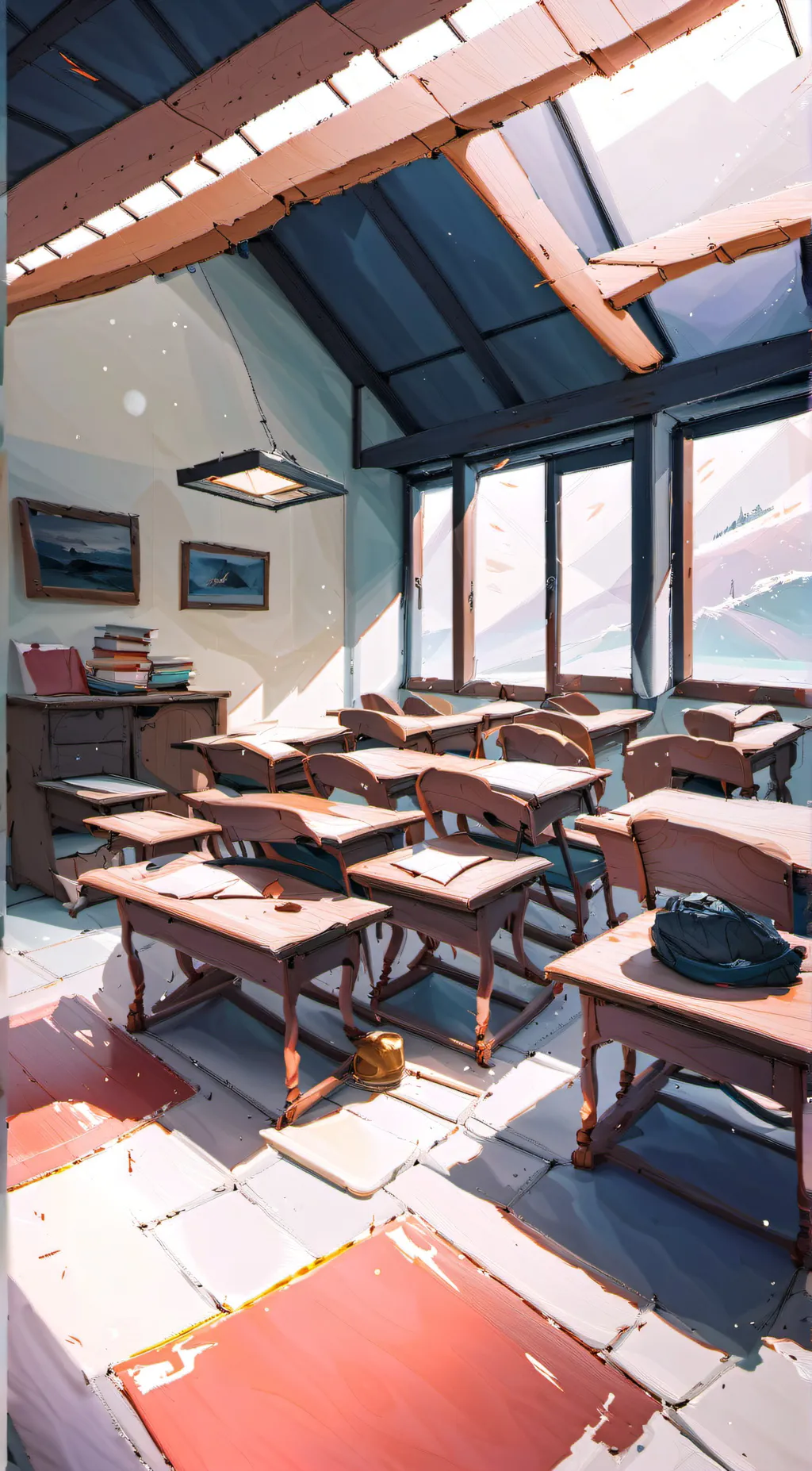 ai character: fpe class room background