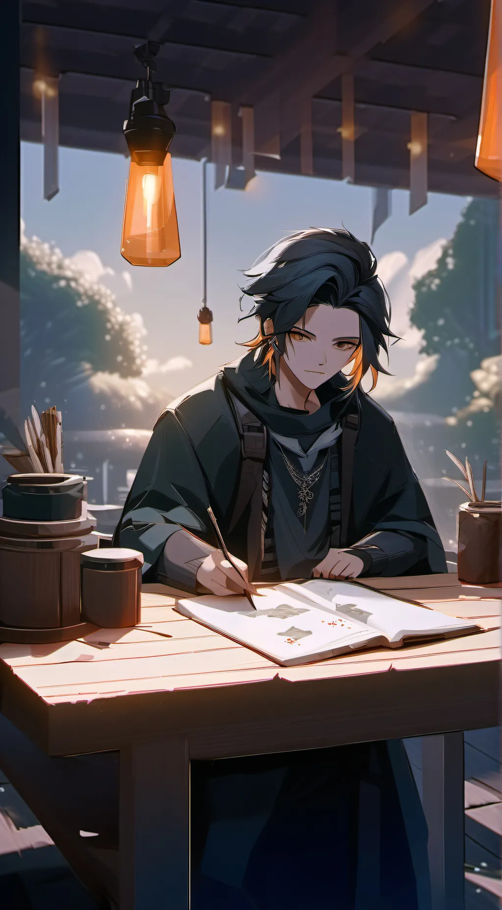 ai character: Ash background