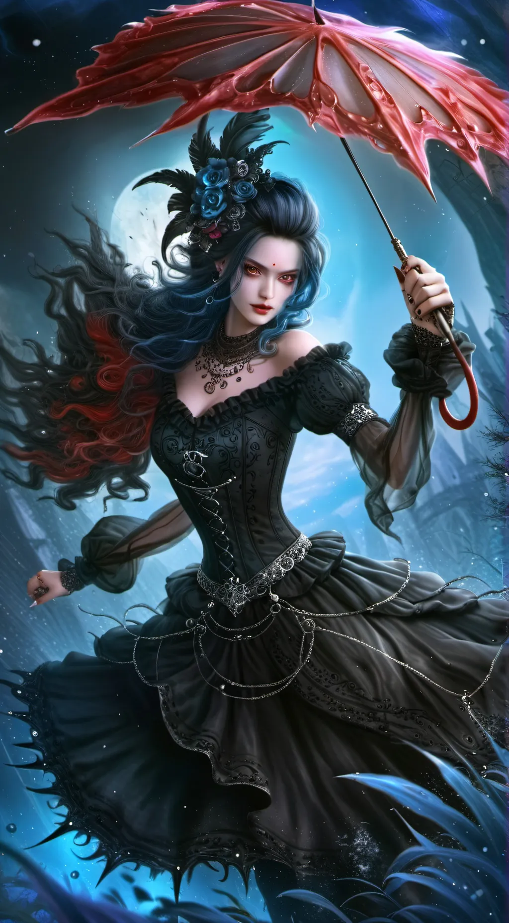 ai character: Sapphire background