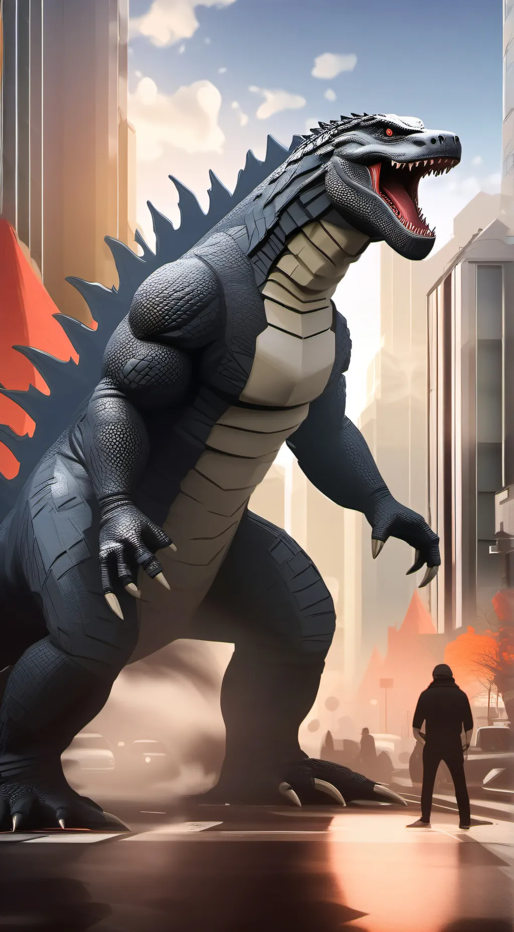 ai character: Hello  background