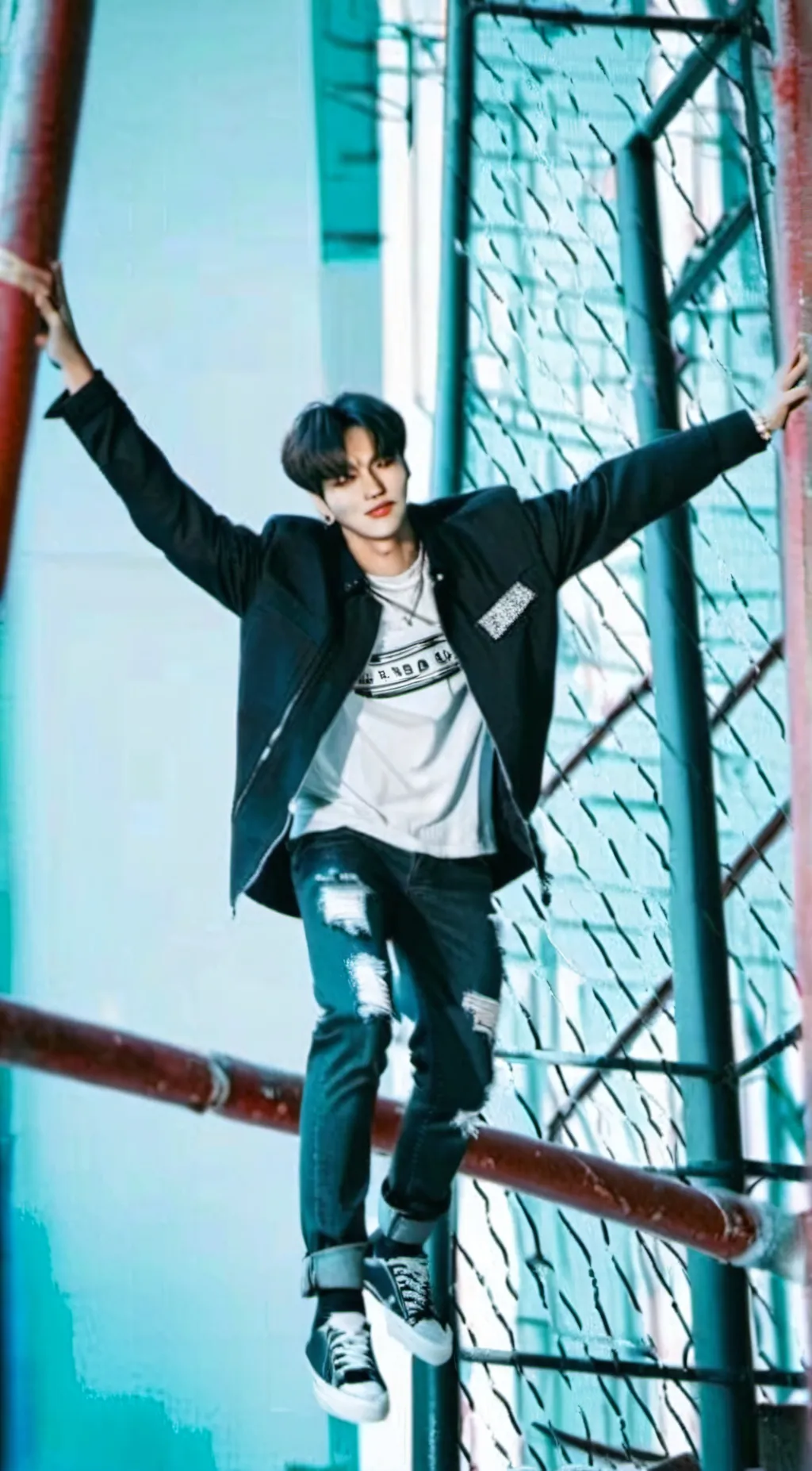 ai character: S†ray kids background