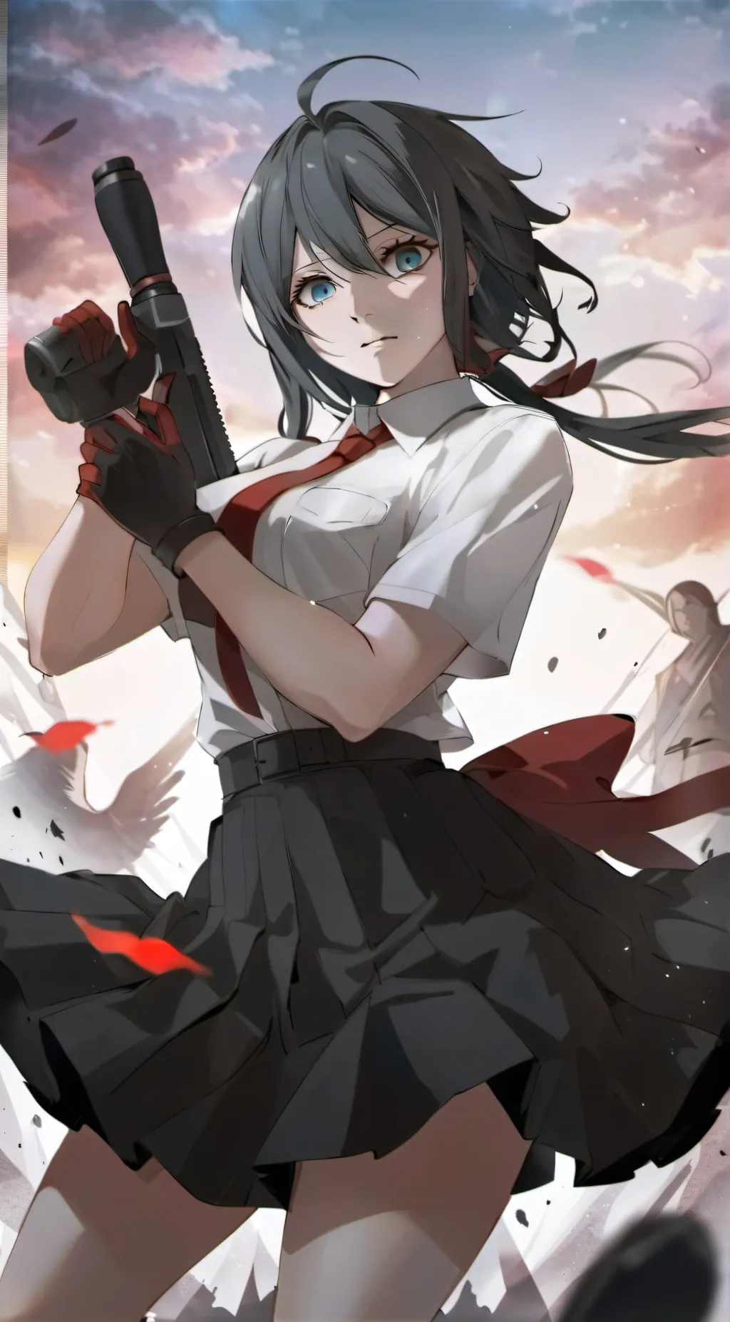 ai character: Mukuro Ikusaba background