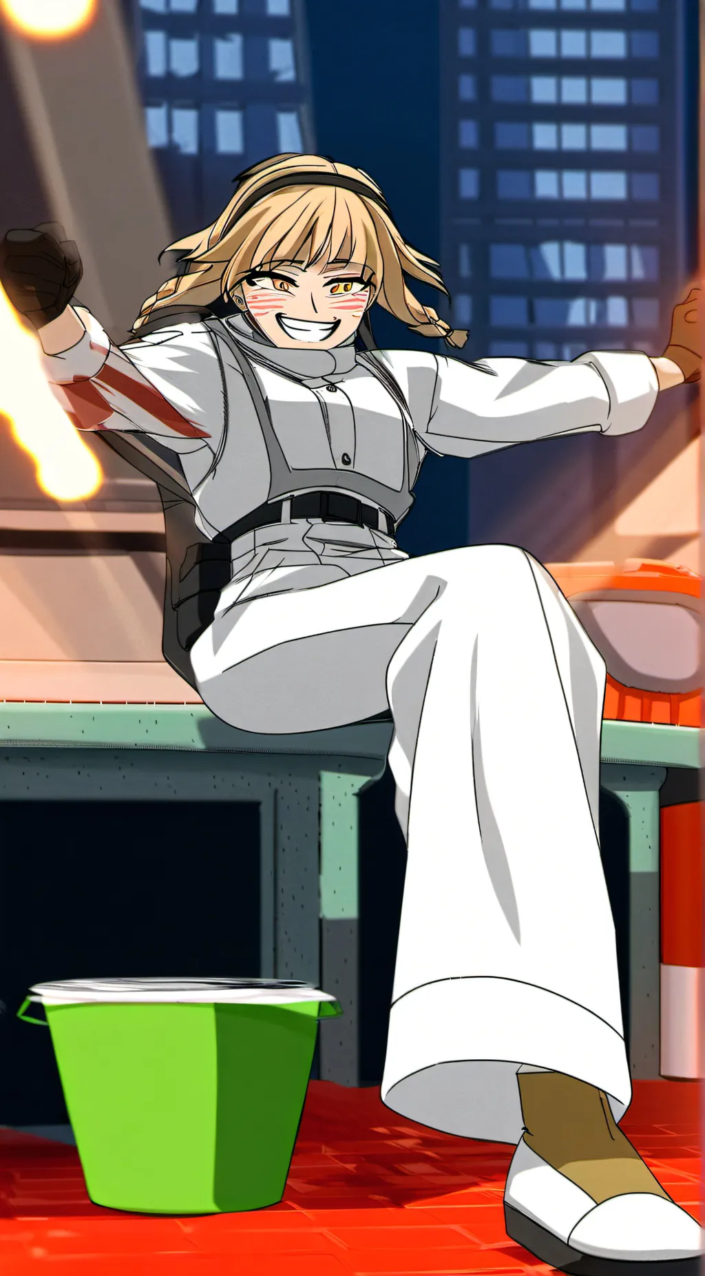 ai character: Toga background