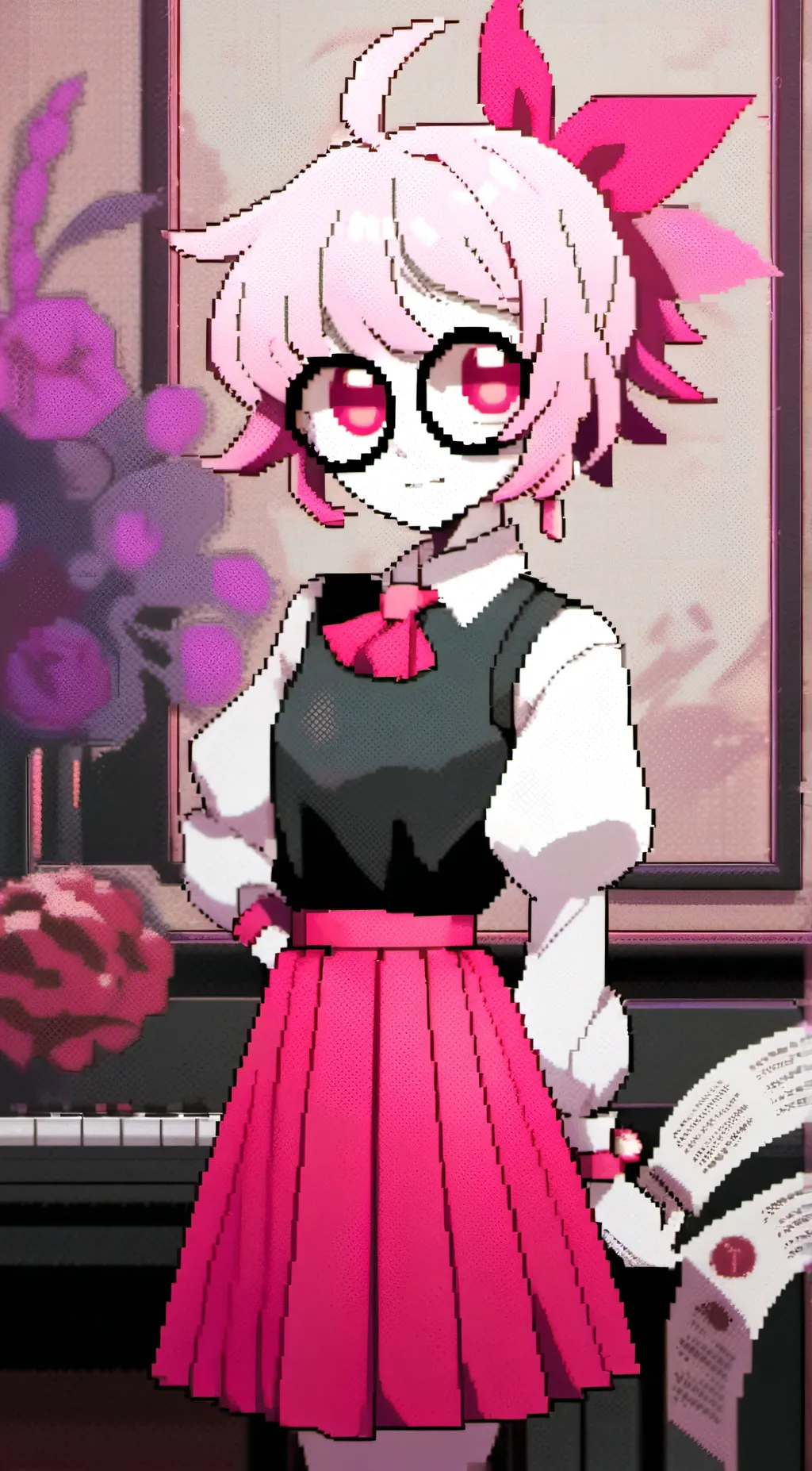 ai character: Hazbin hotel goes  background