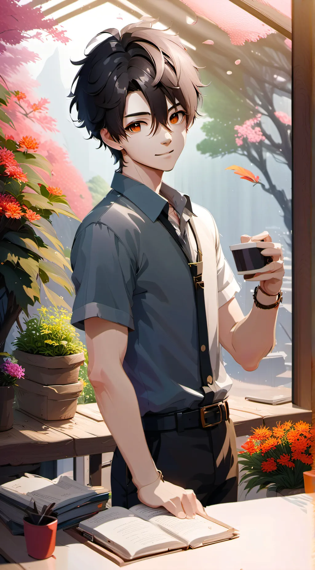 ai character: Devin background