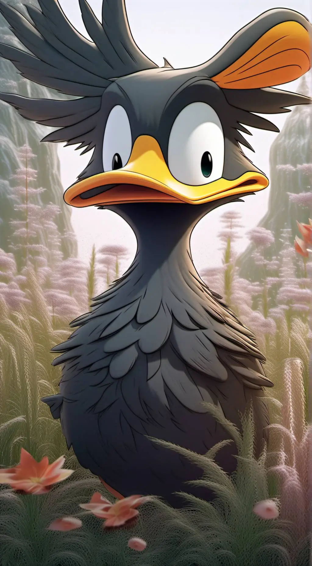 ai character: Daffy Duck background