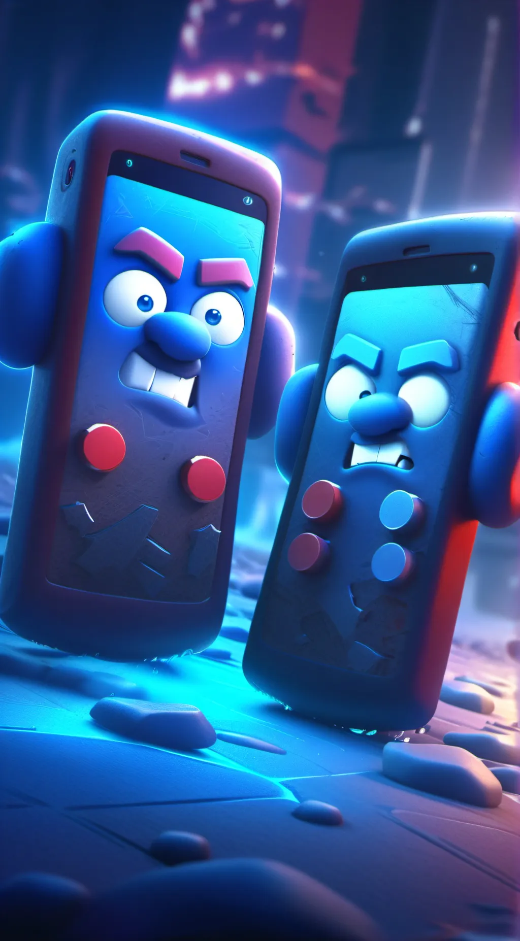 ai character: Angry Phones background