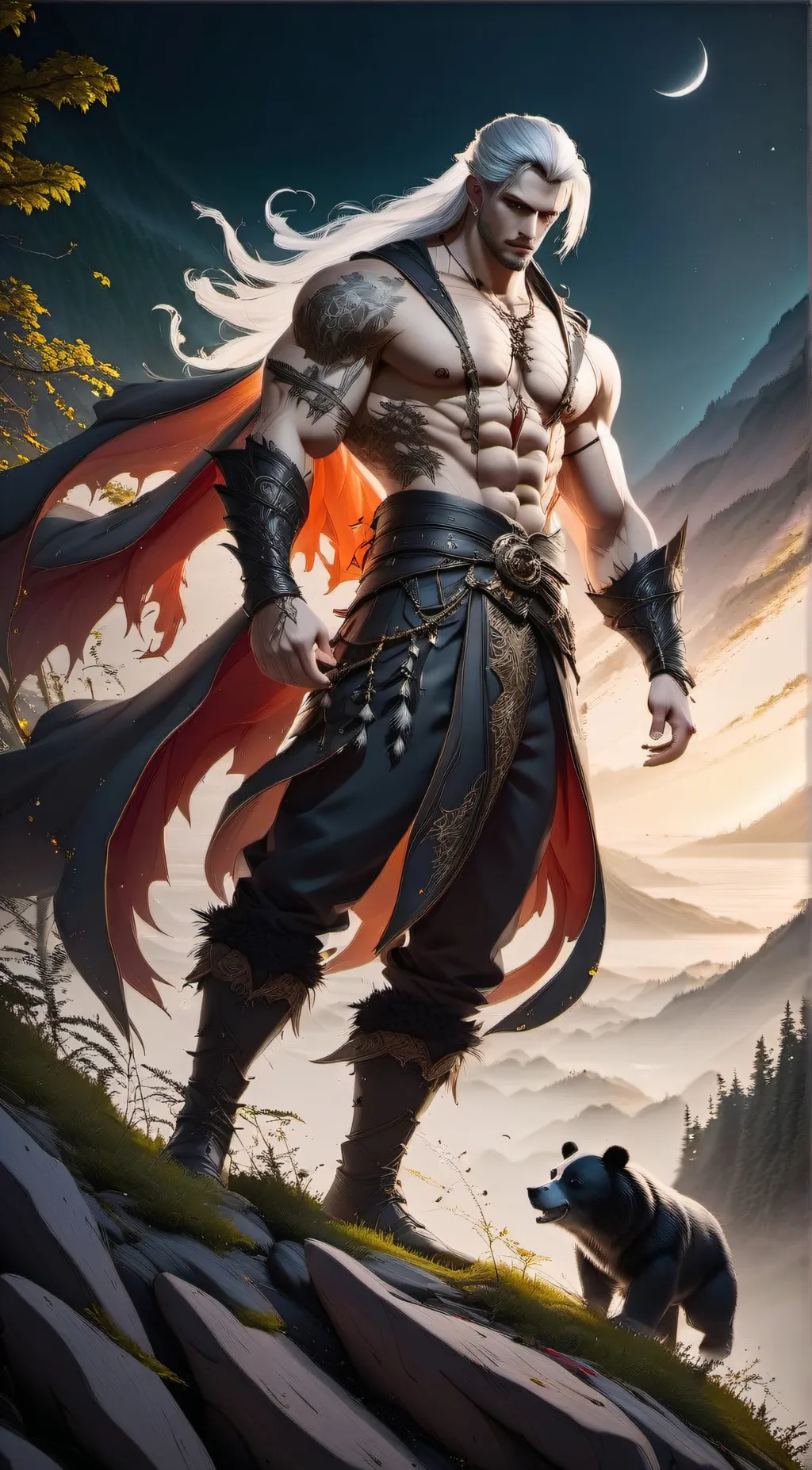 ai character: mark background