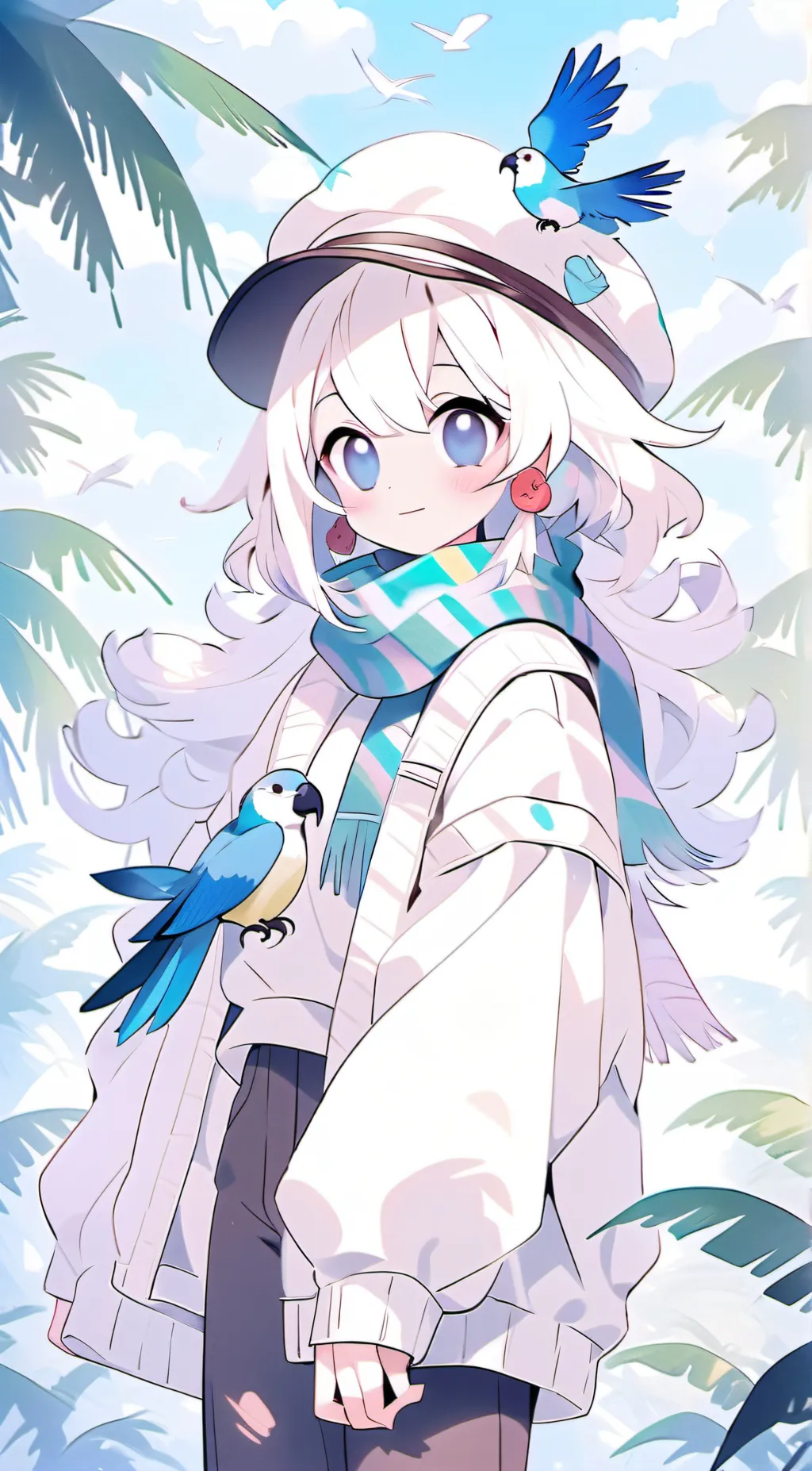 ai character: Mollie macaw background