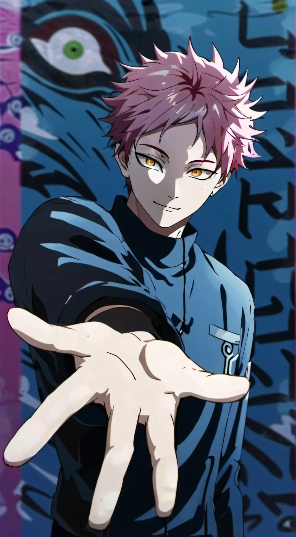 ai character: Akaza  background